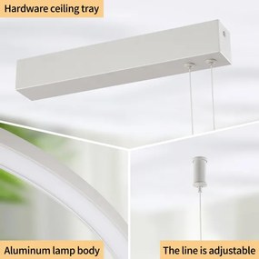 Brilagi - LED fényerőszabályozható kábeles csillár PORTOFINO LED/98W/230V ezüstszínű + távirányító