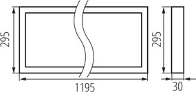 Kanlux 39237 - LED álmennyezeti panel BLINGO UAIO LED/38W/230V 120x30 cm CRI 90 UGR<19