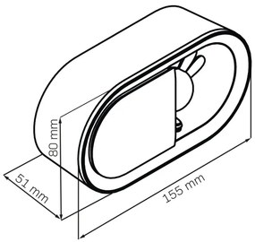 LED állítható éjjeli lámpa ébresztővel BUNNY LED/1,2W/5V 3000K