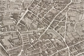 Fotótapéta Flizelin Dekoratív tapéta Városi labirintus 104x70 Ragasztó