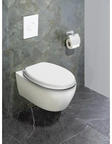 WENKO 22885100-WC ülőke URBIO 36x42,5 cm fehér/ezüst