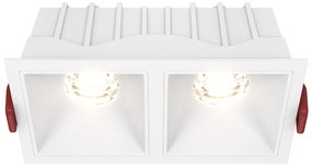 DL043-02-10W3K-SQ-W Alfa LED Alumínium Süllyesztett Lámpa Fehér Színű LED 20 W 3000 Kelvin 1000 Lumen IP20
