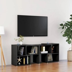 Fekete forgácslap tv-szekrény 104 x 30 x 52 cm