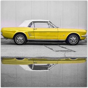 Poszter 70x70 Sárga Ford Mustang Usa