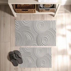 Világosszürke fürdőszobai kilépő szett 2 db-os 60x100 cm – Foutastic