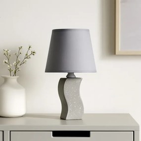 Rabalux 74073 - Asztali lámpa DAYAMI 1xE14/40W/230V szürke