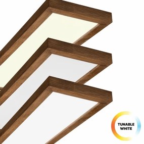 Brilagi-LED Dimmelhető lámpa WOODY FRAME LED/50W/230V tölgy 120x30 cm IP44 + távirányító