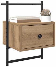 vidaXL Éjjeliszekrény 2 pcs Artisan tölgy 35 x 30 x 51 cm Faanyag