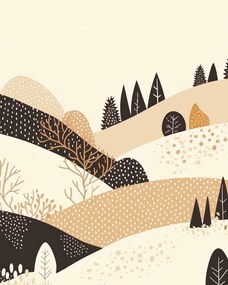 Poszter 40x50cm Ősz a hegyekben