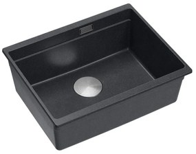 gránit mosogató Logan 100 Black Metallic