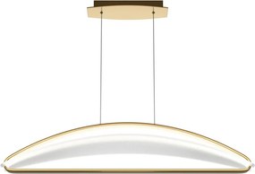 MAYTONI MOD281PL-L34BS3K BREEZE Modern Led Függesztett Lámpa Átlátszó, Matt Sárgaréz LED IP20