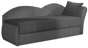 AGA kinyitható kanapé, 200x80x75 cm, sötétszürke + világosszürke, (alova 36/alova 10), jobbos