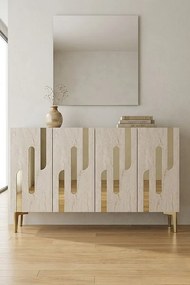 Ece 120 - White, Travertine, Gold