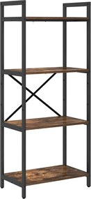 vidaXL Könyvespolc Füstölt tölgy 56 x 34 x 133,5 cm Faanyag