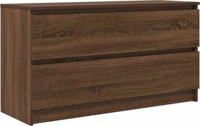 vidaXL barna tölgyszínű szerelt fa TV-szekrény 100x35x54 cm