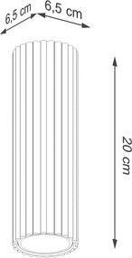 Szürkésbarna fém spotlámpa Gleam – Sollux