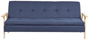 Kék kárpitozott kanapéágy TJORN Beliani