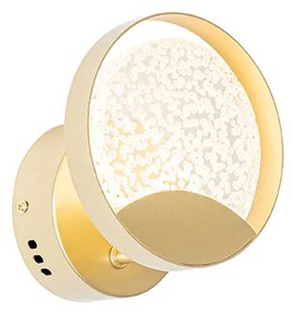 Design falilámpa arany, LED-del - Patrick
