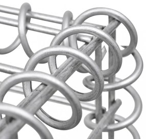 horganyzott acél gabionfal szemeteskukákhoz 320 x 100 x 120 cm