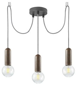 Leuchten Direkt 14776-48 - Csillár zsinóron TURN ME 3xE27/60W/230V pók