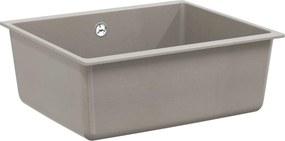 vidaXL Mosogató Szürke 530 x 460 mm 80% Kvarc és 20% Gyanta