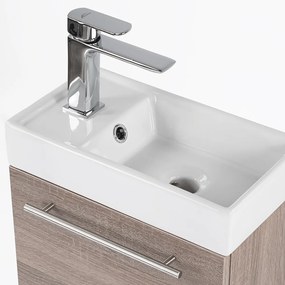 Fantastic fürdőszoba bútor Melanie tükörrel, yorki tölgy színben