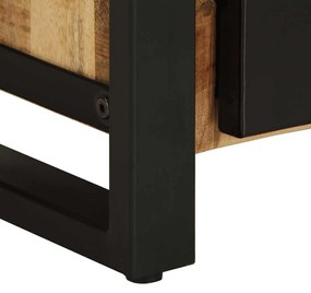 Éjjeli szekrények 2 db tömör nyersfa mangó