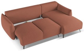 Rózsaszín sarokkanapé (jobb oldali) Malie – Makamii