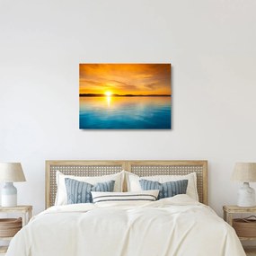 Napkelte képe (üvegen) (70x50 cm)