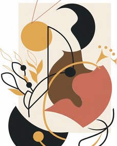 Poszter 50x50cm Táncoló őszi szín