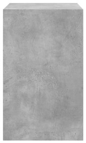 betonszürke szerelt fa cipőszekrény 60 x 42 x 69 cm