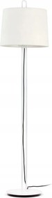 Faro Montreal állólámpa fehér, E27, matt acél, textil ernyő, 210°C
