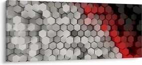 Kép - 3D hatszögek (120x50 cm)