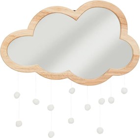Atmosphera - Gyermek fali tükör CLOUD 40x36 cm kaucsukfa