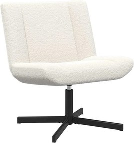 vidaXL Forgószék Krém 63 x 75 x 76 cm Báránybőr