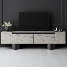 TV szekrény Bohem - Travertine, Black