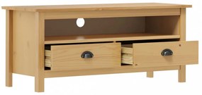 Hill mézbarna tömör fenyőfa TV-szekrény 110 x 40 x 47 cm