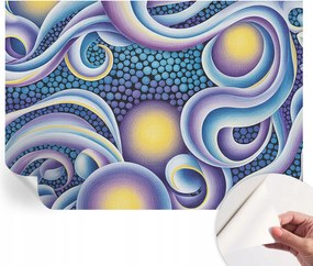 Öntapadós Dekoratív Fotótapéta Hálószobába Színes örvények 208x146 cm