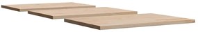 3 db tömör fenyőfa téglalap alakú asztallap 80 x 53 x 2,5 cm