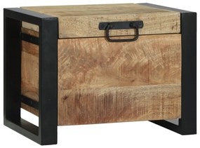 Tárolóládák 40x30x30cm Tömör mangófa és fém