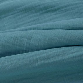 Goldea muszlin párnahuzat - petrolkék 40 x 40 cm