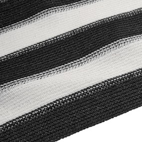 antracitszürke és fehér HDPE belátásgátló háló 1,5x50 m 75 g/m²