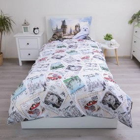 Jerry Fabrics Pamut ágynemű Harry Potter Hedwig 02, 140 x 200 cm, 70 x 90 cm