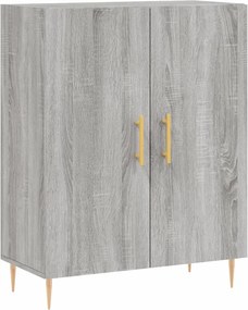 vidaXL szürke sonoma színű szerelt fa tálalószekrény 69,5 x 34 x 90 cm