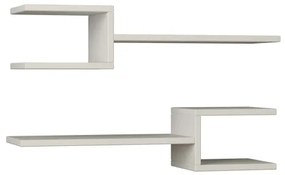 KÉSZLET 2x Fali polc FORK fehér