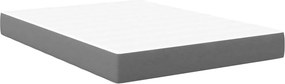 vidaXL Ágy Matrac matracmal Világosszürke 140 x 190 cm szövet