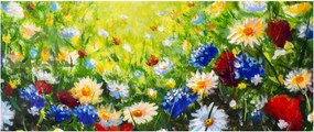 Vadvirágok képe (120x50 cm)
