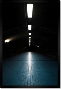 Poszterek keretben 40x60 Út Alagút Lámpák