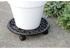 Fém gurulós virágállvány ø 29 cm Ornament – Esschert Design