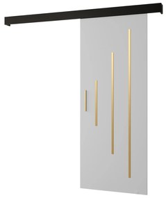 Tolóajtó 70 cm Slavdro 3 (matt fehér + matt fekete). 1108767